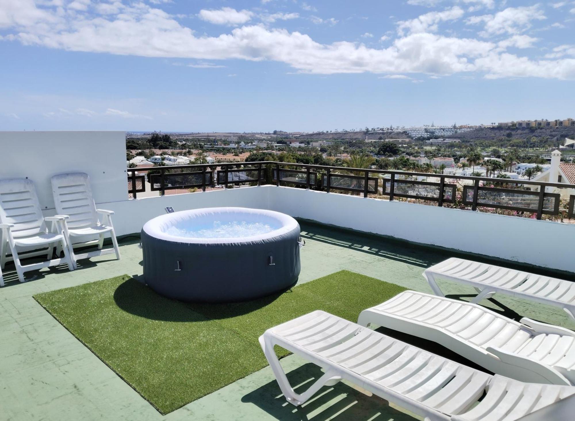 Vv Las Buganvillas Maspalomas - Cocina Y Habitaciones Con Banos Privados Exterior foto